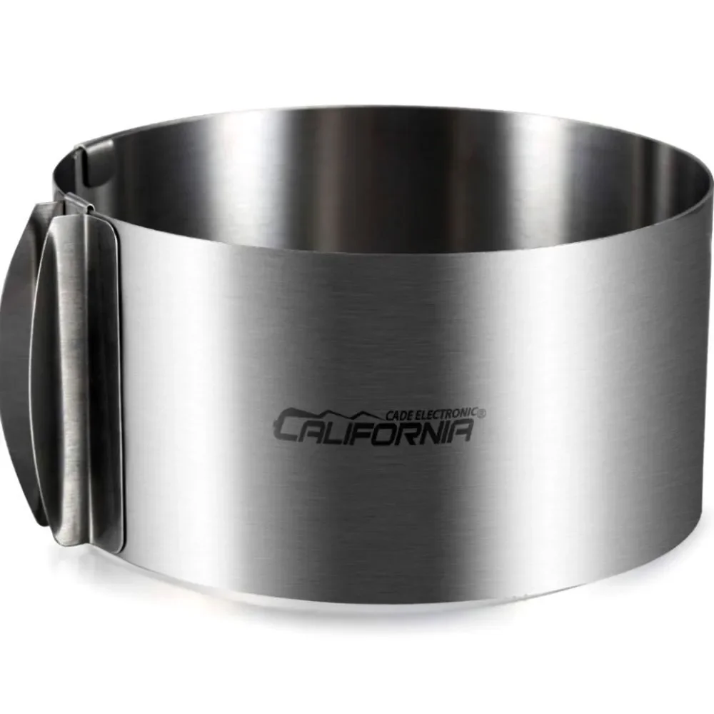 California Cade Electronic Cake Ring Adjustable Stainless Steel 6
